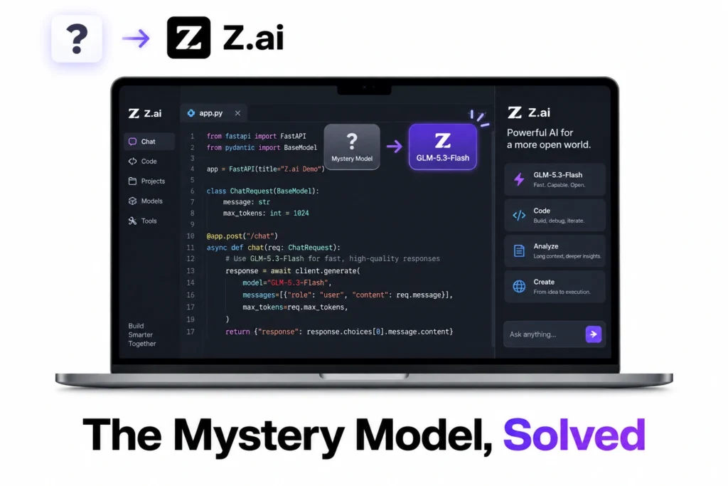 Ox Alpha mystery model revealed as Z.ai GLM-5.3-Flash on OpenRouter